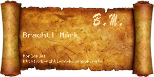 Brachtl Márk névjegykártya
